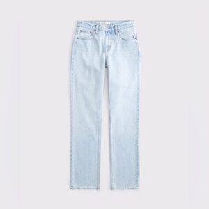 NWT Curve Love Mid Rise 90s ultra high waist Straight Jean Light Wash High-Rise